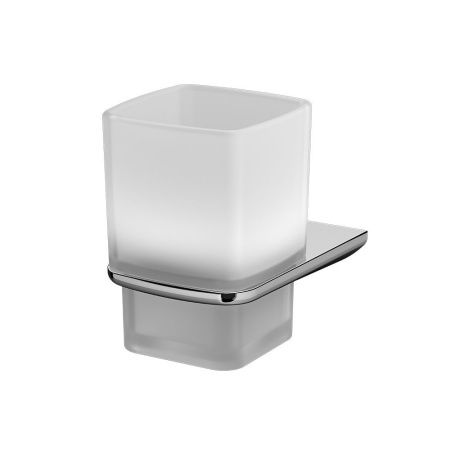 A50A34300 Inspire V2.0, Стеклянный стакан с настенным держателем, хром, шт A50A34300 Inspire V2.0, Стеклянный стакан с настенным держателем, хром, шт