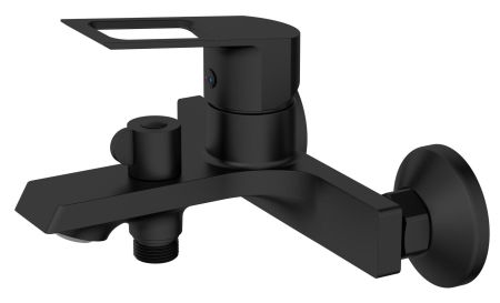 Смеситель Surf Black для ванны, с коротким изливом, без акс, артикул: SF54B, артикул SF54B