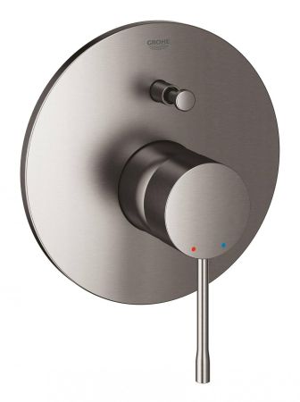 Внешняя часть смесителя для ванны GROHE Essence New, темный графит матовый (19285AL1), артикул 19285AL1