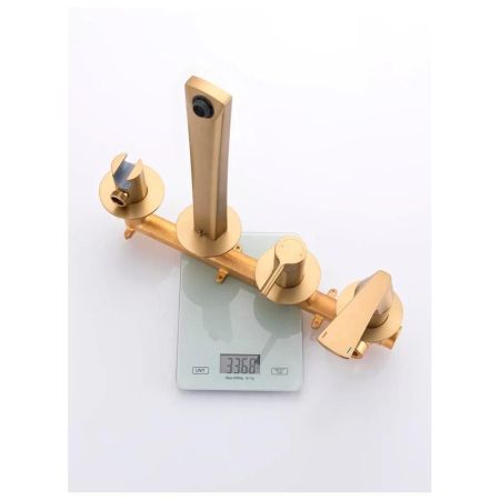 Смеситель для ванны встраиваемый Raglo R07.32.03, золотой сатин, артикул R07.32.03