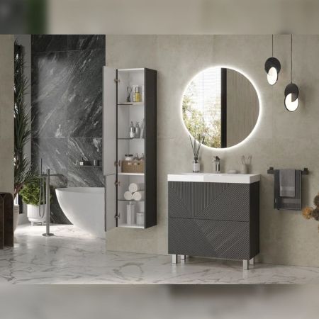 Пенал (35см) Velvex Edge pp.EDG.35, графит, артикул pp.EDG.35 графит