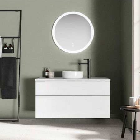 BURGBAD LIN20 Зеркало Ø750х25 мм., LED подсветка 5700K, выключатель, подогрев, артикул SIJN075