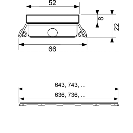 Стеклянная панель TECEdrainline, 800 мм, зеленая, артикул 600890