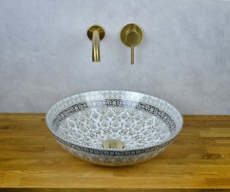 Раковина чаша Bronze de Luxe Марракеш 1008G, серый, артикул 1008G