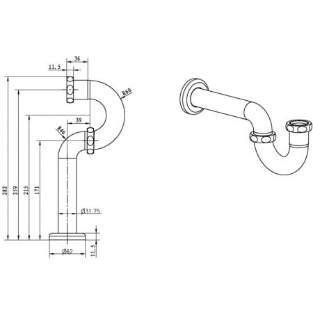 Сифон для раковины   MEDICI