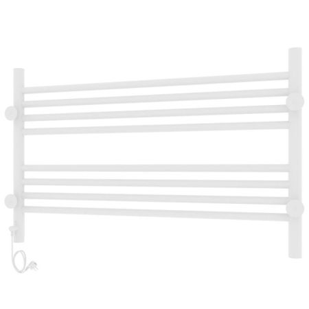 Полотенцесушитель электро "Оливия ЧК8 800*500", белый муар, правый, артикул 73207627