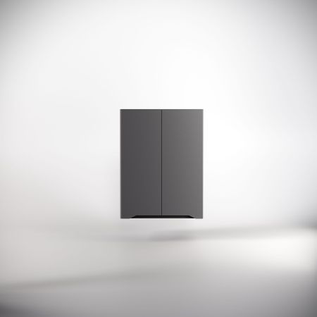 Тумба напольная "Марелла 80" (2 ящ.) Люкс антискрейтч серый, PLUS