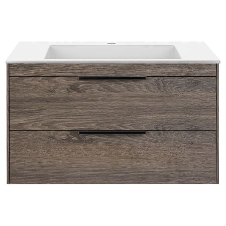 База под раковину Chiara 2D 800 подвесная, 2 выкатных ящика soft-close, R.Oak, артикул VMC-2C2800RO