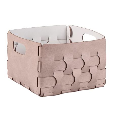 ADJ Корзинка Dubai, 25x25xH20 см., цвет: пепельная роза/устричный, артикул 2044.07/02