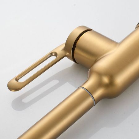 Смеситель для кухни Raffine F103G, золотой сатин