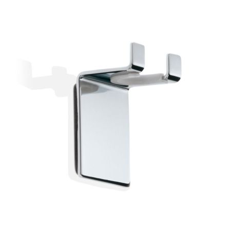 Decor Walther WH 4 Крючок самоклеящийся двойной, цвет: хром, артикул 0902100