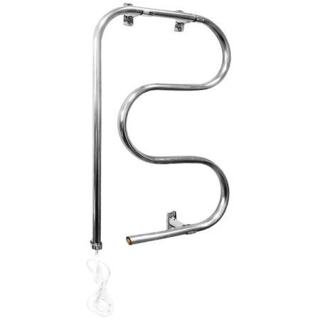 Электрический полотенцесушитель Domoterm E-образный DMT 104-25 44*70 EK L Хром, артикул DMT104-2544*70EKL