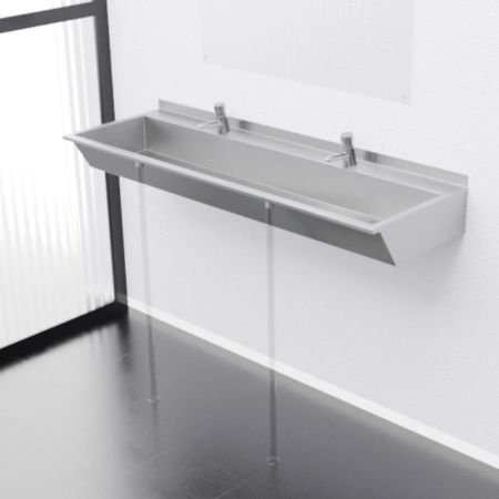 Раковина коллективная Тругор 1,2 м левая, сатин, артикул Раковина кол-ная L=1,2лев1,2