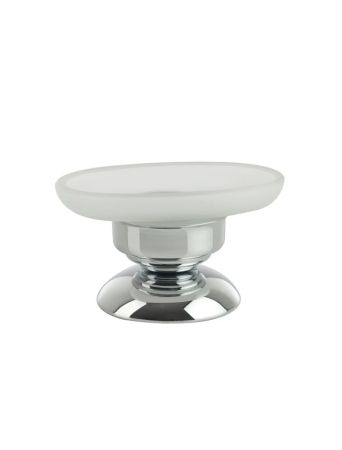 Stil Haus Elite, настольная мыльница на ножке, цвет хром, артикул EL09АР(08)