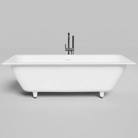 Salini ORLANDA AXIS KIT Встраиваемая ванна на ножках 1800х800х600мм, "Up&Down",белый, сифон, интегрированный слив-перел мат-л: S-Sense,  белый глянцев, артикул 103312G