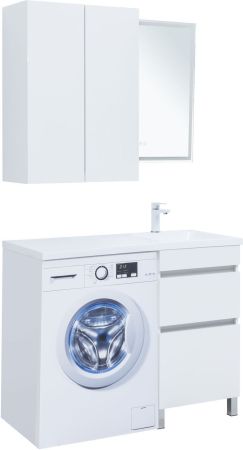 Тумба под раковину Aquanet Вега 48 белый глянец, артикул 00329123