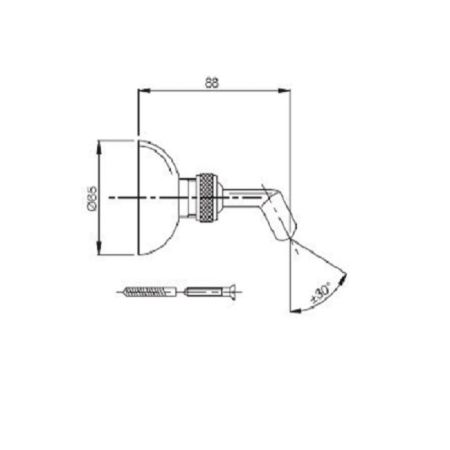FIMA|Carlo Frattini Wellness Держатель ручного душа, цвет хром, артикул F2047CR