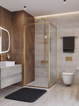 LUX-A-FS-1-90-C-CR Душевой уголок, артикул LUX-A-FS-1-90-C-CR