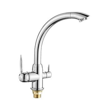 Смеситель для кухни с подключением фильтра G.Lauf GOP18-A093, хром