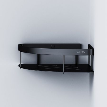 A7454122 Sense L Полка для душа угловая, черный A7454122 Sense L Полка для душа угловая, черный