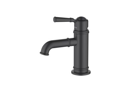 Смеситель для раковины 72, без донного клапана AQUATEK, матовый черный AQ1510MB КЛАССИК, артикул AQ1510MB