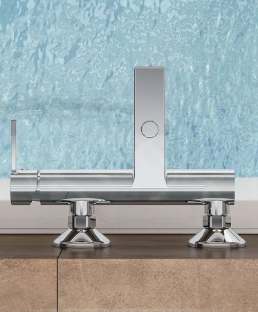 Смеситель для ванны Fiore KATANA 77CR7551, хром