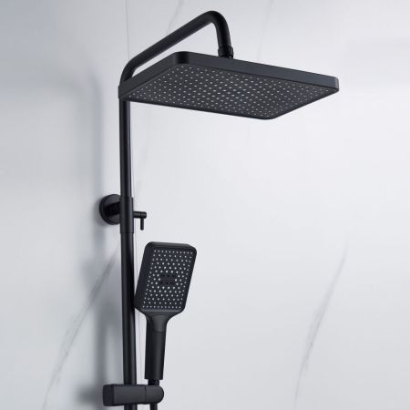 Душевая система Shevanik S4436H, черный