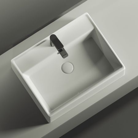 Умывальник чаша накладная прямоугольная Element 590*450*160мм CN6046, артикул CN6046