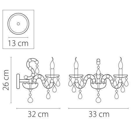 Бра Champa blu Lightstar Premium 698625, артикул 698625