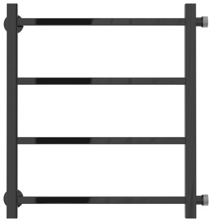 Полотенцесушитель водяной СТИЛЬЕ "Версия-КБ" 500х500 (4) П 20х20 (Чёрный)