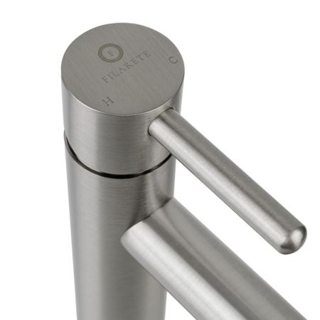 Смеситель для раковины высокий FILARETE Roun FL6020NK, никель