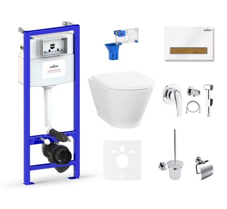 Комплект 10 в 1 Lavinia Boho Elegant Rimless 75110843, премиум с пластиковой клавишей, артикул 75110843