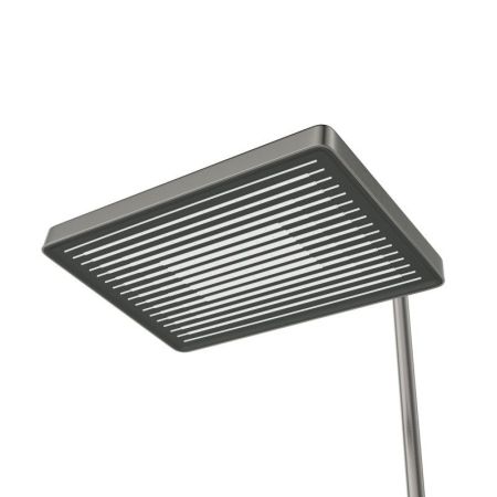 LINER-CVD-GM Душевая стойка со смесителем и изливом, исполнение оружейная сталь, артикул LINER-CVD-GM