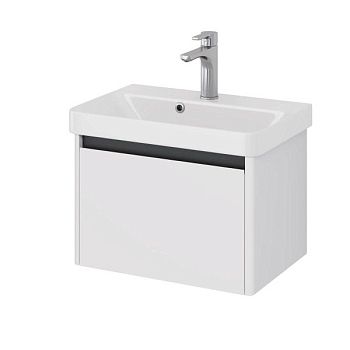 Тумба под раковину подвесная Dreja Luxury 55 см, белый