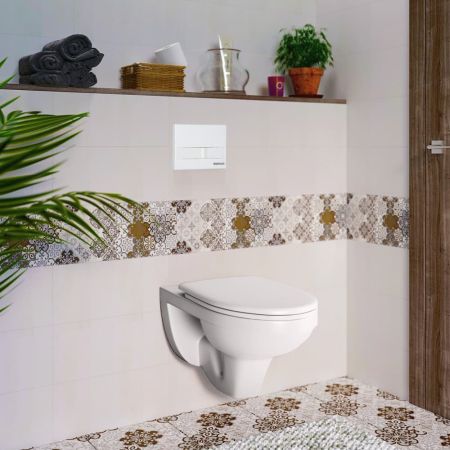 Комплект BERGES для монтажа подвесного унитаза GAMMA: инсталляция NOVUM525, кнопка L1, унитаз  с сиденьем  микролифт, быстросъем