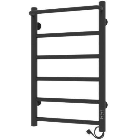 Полотенцесушитель электро "Прайм ЧКЧ П6 400*600", черный матовый, правый, артикул 73207593