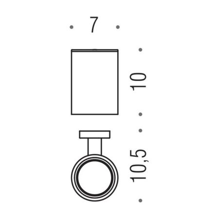 Colombo Plus Стакан подвесной, цвет: цвет: чёрный матовый, артикул W4902.NM