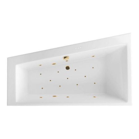 Ванна EXCELLENT Sfera 170x100 (левая) "RELAX" (золото), артикул WAEX.SFL17.RELAX.GL