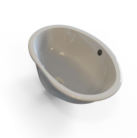 Раковина овальная (крепление снизу ст-цы), керамика белая AZZ, с крепежом, артикул 29899