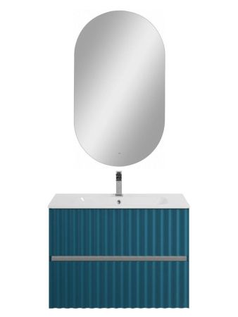 ELEGANT База под раковину подвесная с двумя выкатными ящиками, с LED подсветкой ручек. Аквамарин AM-ELEGANT-800-2C-SO-AQ-P, артикул AM-ELEGANT-800-2C-SO-AQ-P