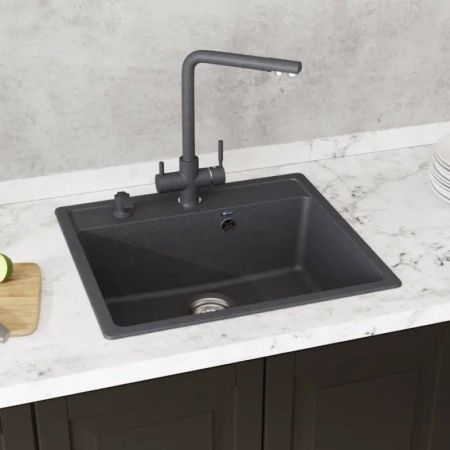 Смеситель для кухни Ulgran U-016-309, темно-серый