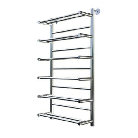 Полотенцесушитель водяной с полочкой (лесенка) Тругор Вертикаль НК П 100х50 см (без углов), артикул Вертикаль/НК10050безугл П