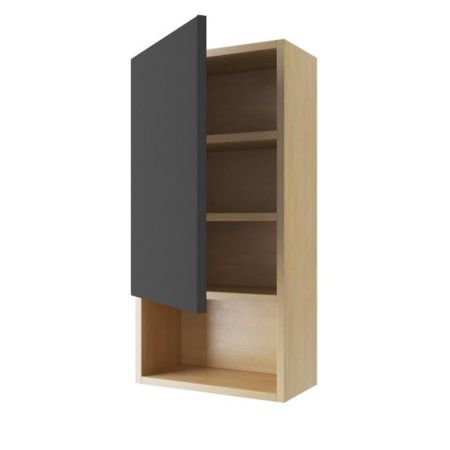 Шкаф подвесной с дверцей EXCELLENT Tuto 40 см (черный/дуб) левый, артикул MLEX.0105.400.BLGR