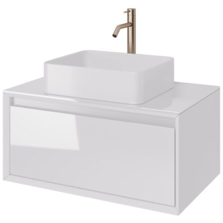 Тумба под раковину подвесная Dreja Insight 80 см, белый, артикул 99.9200
