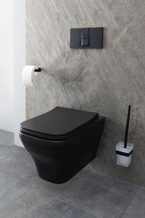 Чаша подвесного унитаза Allen Brau Infinity 4.21011.31 черный матовый, артикул 4.21011.31