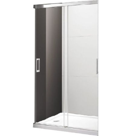 Душевая дверь в нишу Cezares Tandem Soft BF-2 120 профиль Хром стекло прозрачное