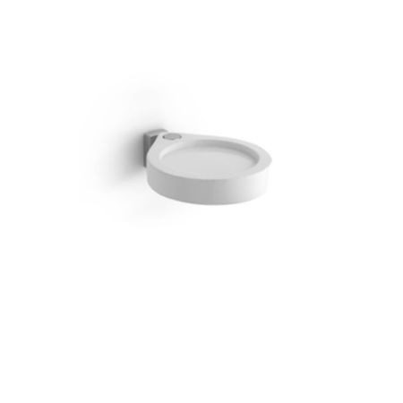 Bertocci Freeze  Мыльница подвесная, цвет белый матовый композит/хром Снято с пр-ва, артикул 146 8201 0200