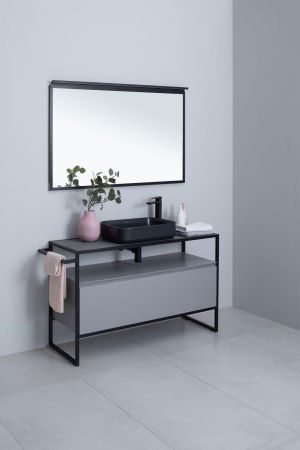 Тумба под раковину Allen Brau Priority 120 1.31004.PGM платина матовый, артикул 1.31004.PGM