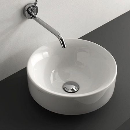 Kerasan Cento Умывальник накладной или встраиваемый  D=35см, цвет белый