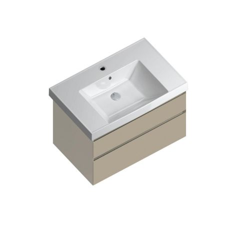 Тумба CUBO подвесная с ящиками 80, лимо матовая, артикул CU.80\LIM